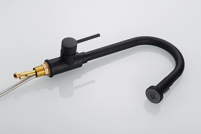 Kitchen Faucet Single Handle Hole Pull Out Spray Brass Kitchen Sink Faucet Mixer Cold Hot Water Taps Torneira Cozinha N22-049