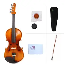 Yinfente 4/4 скрипка ель+ клен ручной работы детали из черного дерева свободный чехол Лук канифоль