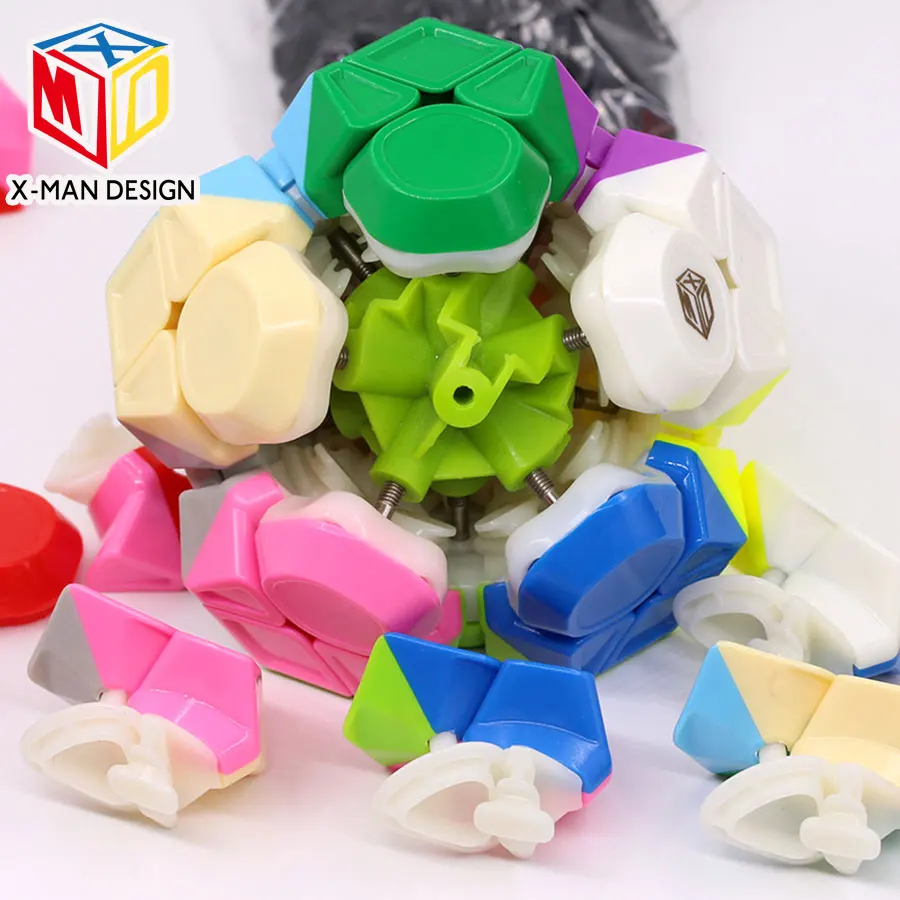 Головоломка магический куб QiYi Xman Megamin Магнитный куб Galaxy v2LM dodecahedron dodecahedra 12 осей необычной формы высокого уровня игрушка в подарок