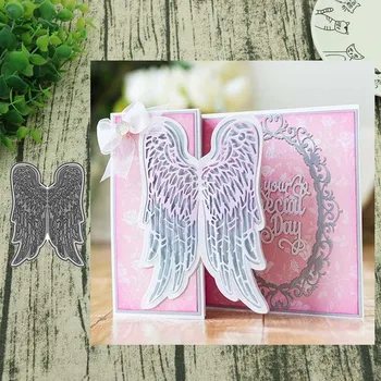 

AddyCraft Metal cutting dies cut die mold Dual-use angel wings Scrapbook paper craft knife mould blade punch stencil