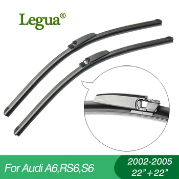 

Legua Wiper blades for Audi A6,RS6,S6(2002-2005),22"+22",car wiper,Boneless wiper, Windscreen Windshield Wipers, Car accessory