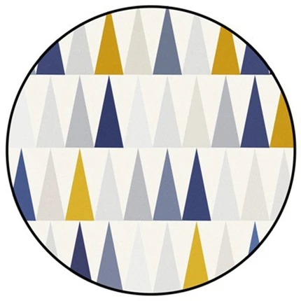 Нордический круглый ковер желтый серый геометрический Противоскользящий коврик для пола домашний Декор Гостиная спальня стул диван Tapete - Цвет: Carpet5