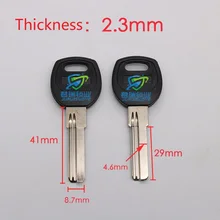 10 шт х левая бороздка Болванка для ключа для мотоцикла запасные Длина 41 мм JF035