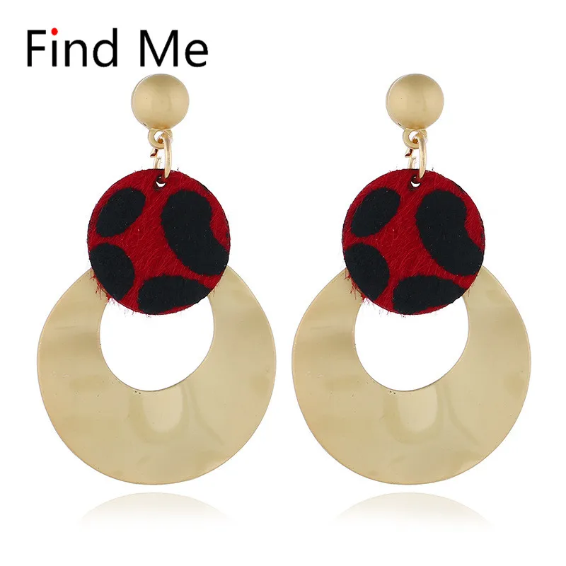 Женские винтажные серьги подвески Find Me большие с выемкой из дерева оптовая