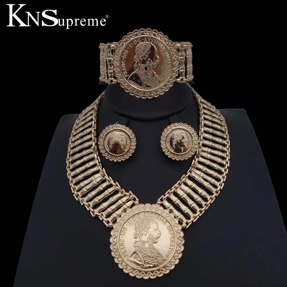 African Fashion Dubai jewelry sets Gold jewelry bridesmaid