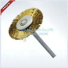 Стоматологическое лабораторное оборудование коричневый конский волос(средний) вмонтированный ершик для полировки ювелирных изделий, 144 шт./упак