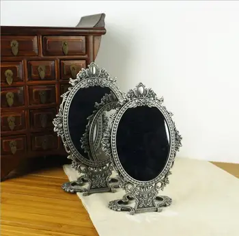 

3X magnifying vintage double-face folding table desktop vintage mirror decoratif mirrors for home big mirrorJ062