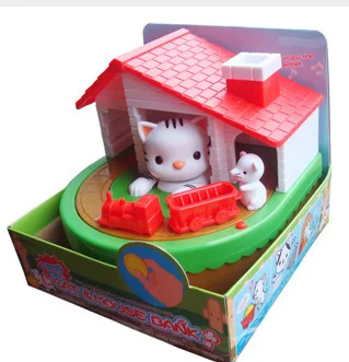 

Cute Cat Mouse Bank Coin Money Box Toy Banks Collecting Saving Money Bank Creative Gift Box Piggy Bank Gift for Kid Children