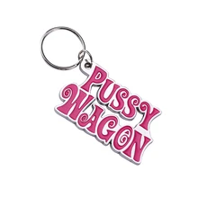 Vicney/розовая игрушка Pussy Wagon хорошего качества, брелок для ключей с буквами, забавные подарки для женщин/мужчин/мальчиков, сувенир из фильма Kill Bill