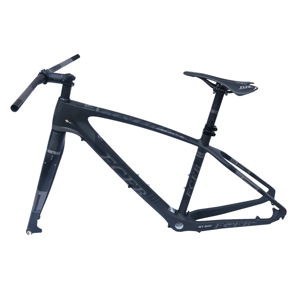 

2017 FCFB T800 carbon mtb frame 27.5er mtb carbon frame 27.5/ 26 carbon mountain bike frame frok seatpost stem saddle matt color