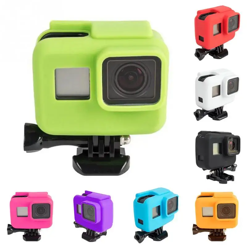 

Candy Color Soft Silicone Cover Side Frame Protective Case Anti-dirty oil for Go Pro Hero 5 Sport Action Camera Accessories