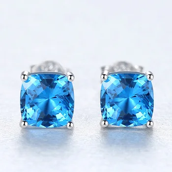 Blue Sapphire Stud Earrings