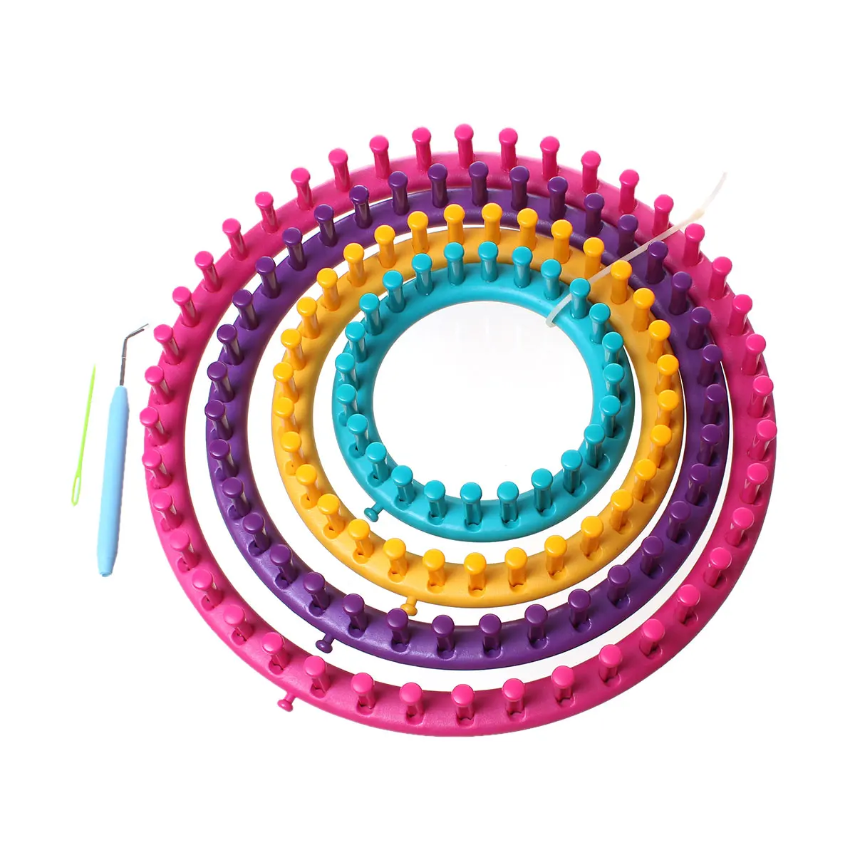 

DoreenBeads Polypropylene Round Knitting Loom Set At Random 33cm x 30cm,1 Set 2015 new