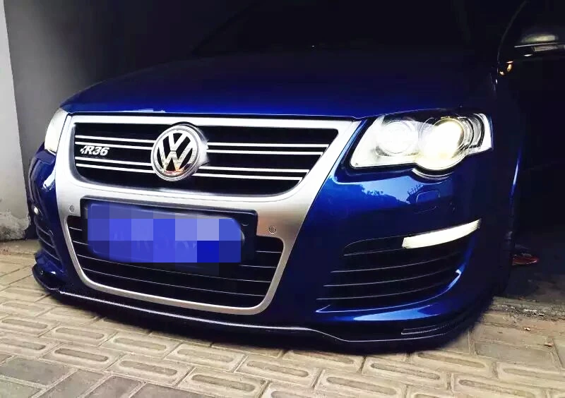 VW R36 FRONT SPOILER SPLITTER LIP- CARBON FIBER FRONT LIP SPLITTER SPOILER FOR VW R36 NICE FITMENT & HIGH QUALITY!