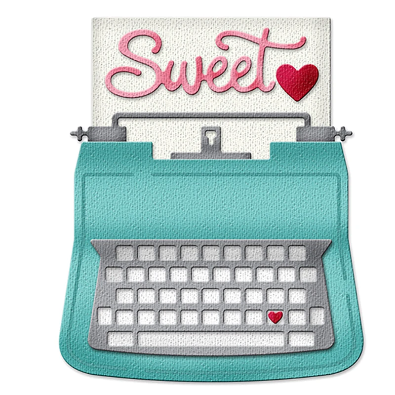 

Sweet Keyboard Cutting Die DIY Paper Card Album Making Scrapbooking Template Embossing Stencil Handicraft Decoration