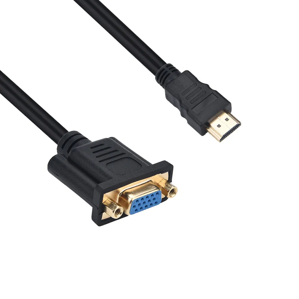 Full HD 1080 P HDMI штекер 15 Pin VGA Женский адаптер конвертер кабель для HDTV