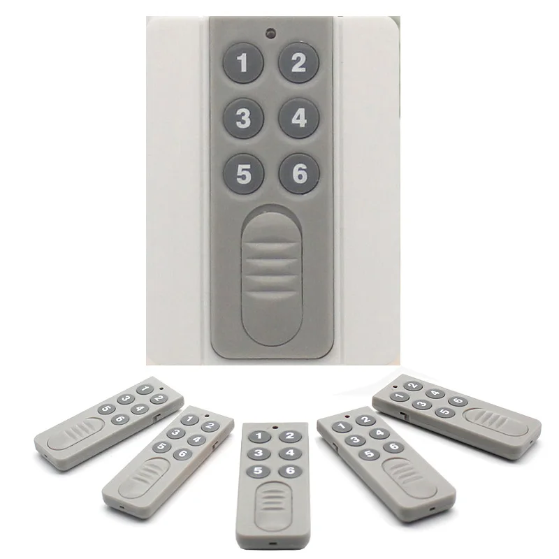 

10pcs/set 433MHz Wireless Remote Controls RF Transmitter 6 Buttons Battery Inside