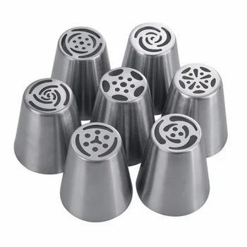 

by dhl 100set practical 7pcs/set Piping Tips Cake Pastry Nozzles Cake Decorating Tools Decorating Tool