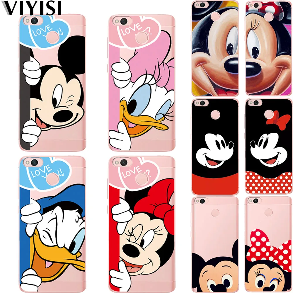

VIYISI For Xiaomi Redmi Note 5A Phone Case Mi 8 5X 6 4 4A 4X Soft TPU Silicone Back Cover Coque Couple Mickey Minnie Shell