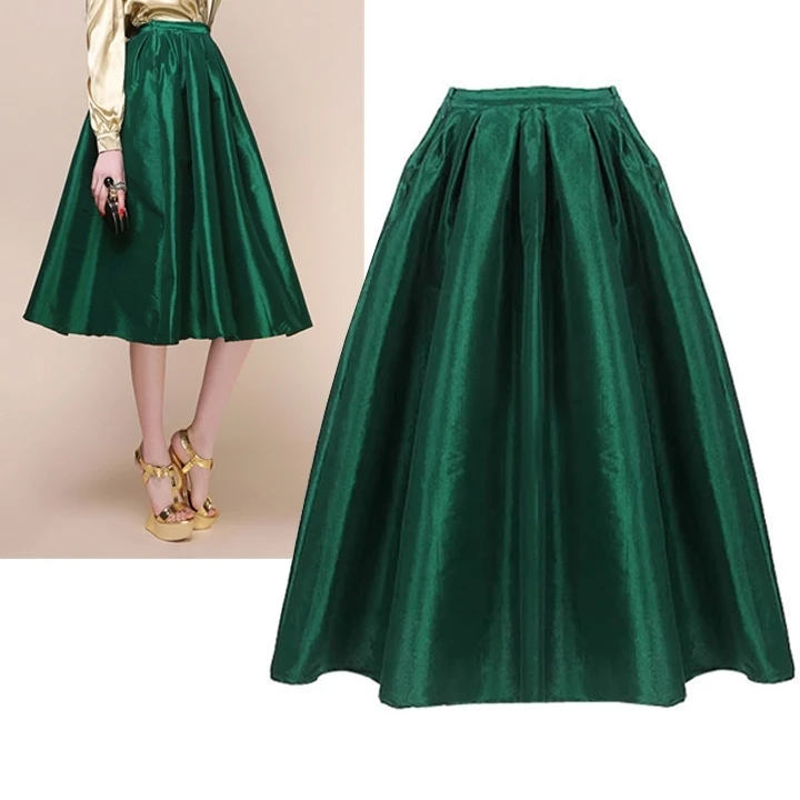 2015 New Women/Girl Vintage Retro Umbrella Skirt High Waist Elastic