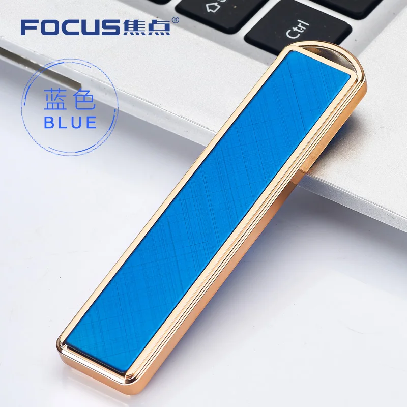 Роскошный электронный usb зажигалка с брелком ультра тонкий и легкий выдвижной