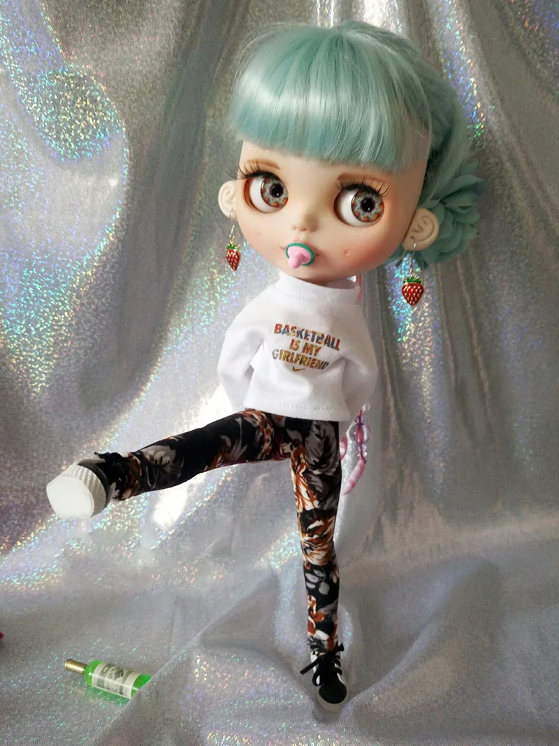 

1PCS Cool Leggings Tight Pants for Blyth 1/6 dolls accessories clothes for dolls