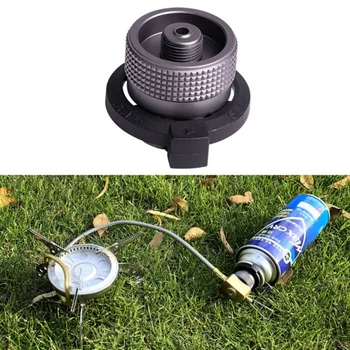 

Outdoor Hiking Camping Gas Stove Adaptor Split Type Furnace Converter Connector Auto-off Aluminum Alloy Adapters New