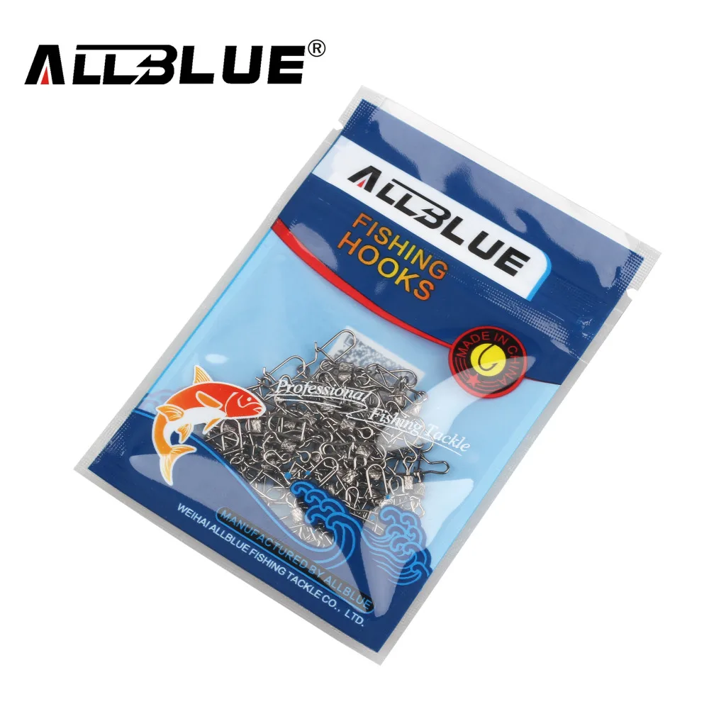 ALLBLUE Duo Lock Prower Поворотный соединитель 1/0 8 # рыболовные приманки Клеммная