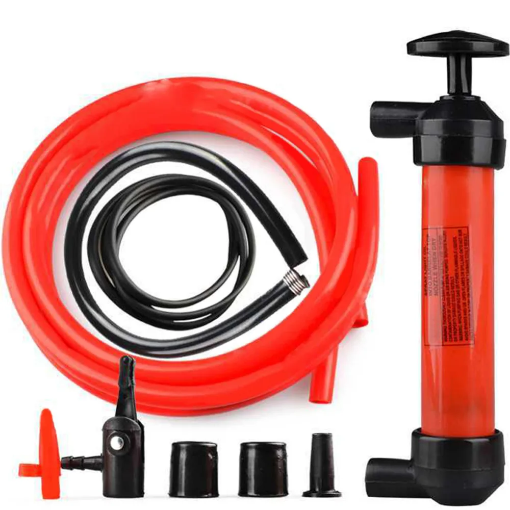 

1pcs Portable Manual Oil Pump Hand Siphon Tube Car Hose Liquid Gas Transfer Sucker Suction