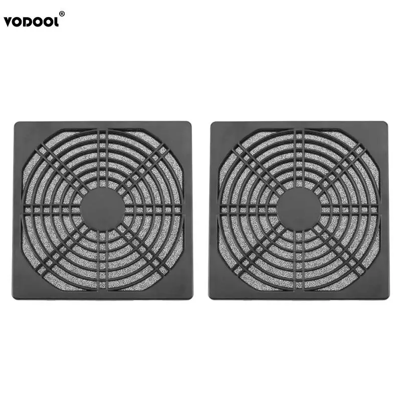 2pcs Dustproof 120mm PC Case Fan Dust Filter Guard Grill Protector