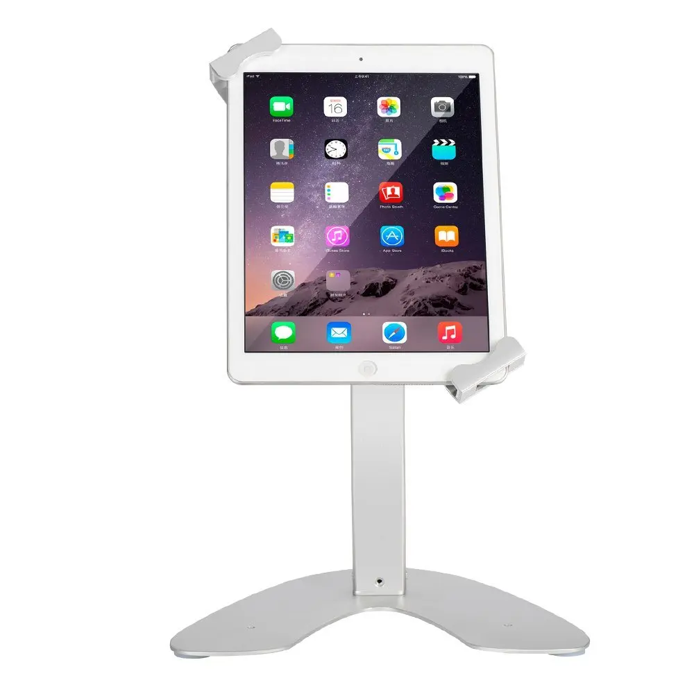Настольная Противоугонная Подставка для планшета вращающийся на 360 градусов Алюминиевый держатель дисплея с замком и ключом для iPad Air Mini Pro поверхность 7-13 дюймов