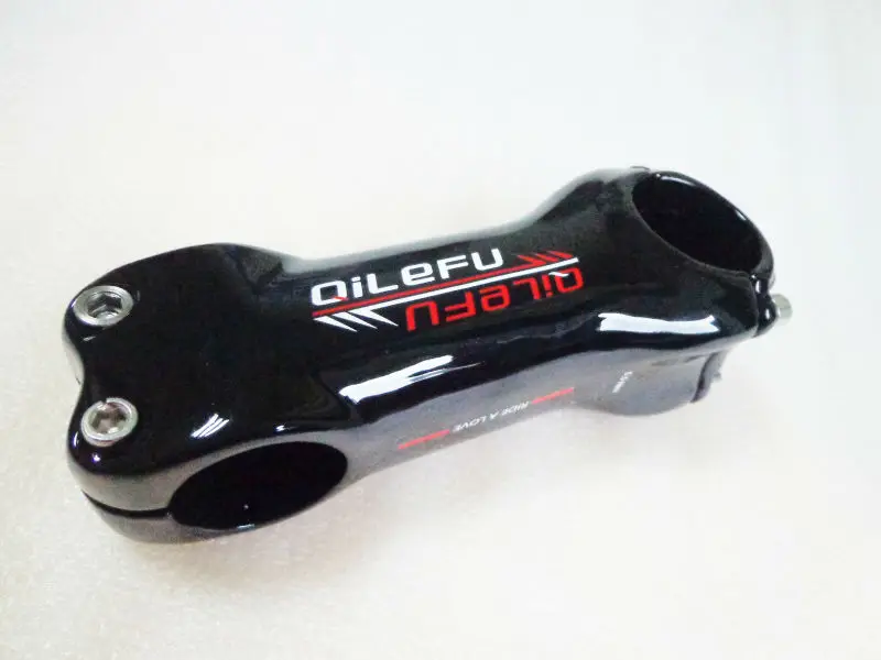 Новейший QILEFU 6 17 угол дорожный карбоновый велосипед стебель 31,8*80-110 мм 6 17 градусов горный велосипед углеродный стержень MTB части велосипеда