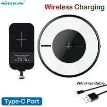 Nillkin Тип C приемник Qi Беспроводной Зарядное устройство для Oneplus 5/5, 6 комплектов/партия, размер 6 T Google Pixel 2 3 XL sony XZ1 XZ2 XZ3 компактный Премиальный XA1 XA2