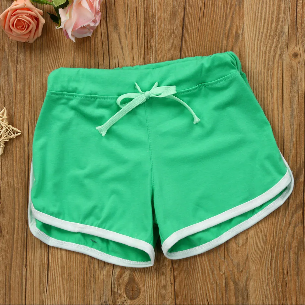 feitong Women Cotton Blend Summer Shorts Pants Contrast
