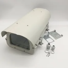 Наружная Водонепроницаемая камера видеонаблюдения, Hoesje, камера видеонаблюдения для безопасности, корпус, защита дома, алюминий, серый, белый, 304*185*140 мм