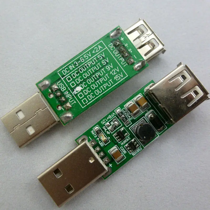 USB конвертер постоянного тока 5 Вт Повышающий Модуль В в 12 для вращающегося