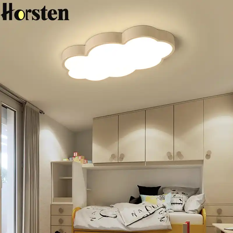 Horsten 雲現代の Led シーリングライト研究ルーム子供ルーム子供ルームのホームデコ白 ピンク 青天井ランプ Modern Led Ceiling Lights Ceiling Lightsled Ceiling Light Aliexpress