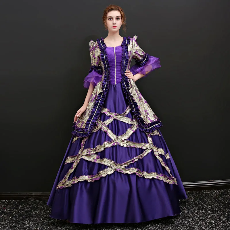 violet gown for 18th birthday