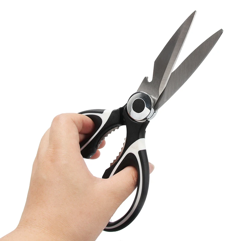 

1PC Stainless Steel Kitchen Scissors Shears Tool Using For Chicken Poultry Fish Meat Vegetables Herbs