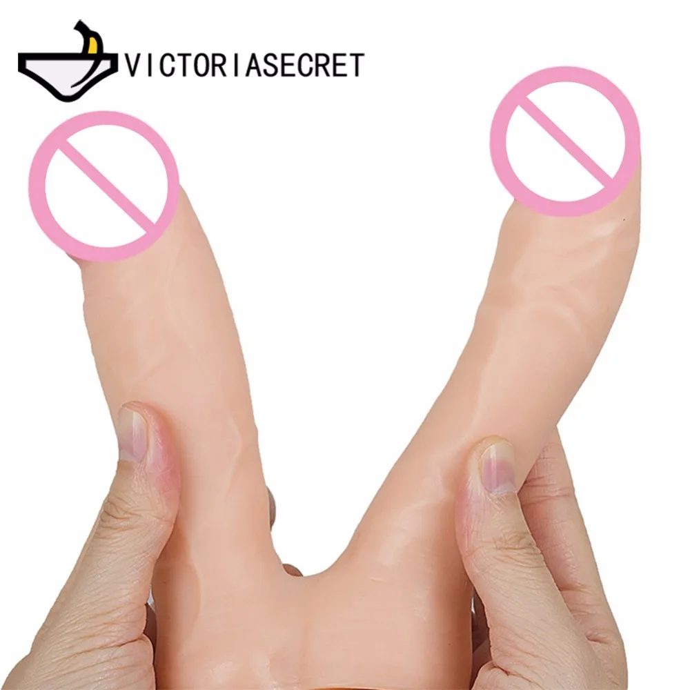 Double head Penis Big Dildo For Woman Realistic Vagina Masturbation Cock Penis Adults Toys Anal Butt Toys For Woman Sex Toy Shop