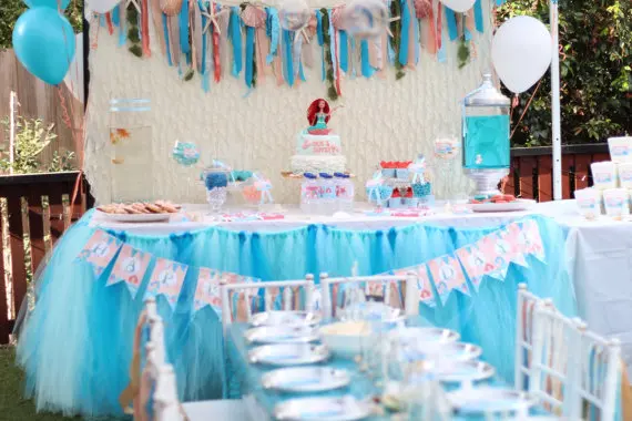 CostumeTulle Table Tutu Skirt Mermaid Theme Decoration For Wedding Birthday Parties Housewarming Family Party CostumeTulle Table Tutu Skirt Mermaid Theme Decoration For Wedding Birthday Parties Housewarming Family Party