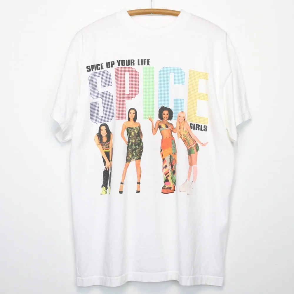 Хорошее футболки мужские с вырезом лодочкой Spice Girls приправьте вашу жизнь поп