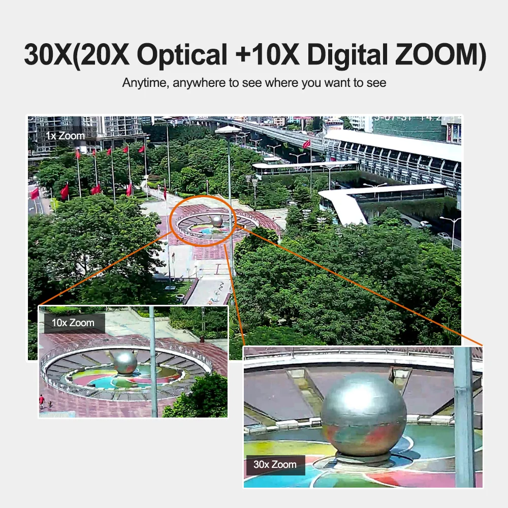 4 дюйма HD 4MP Мини PTZ IP камера сетевая скорость купольная камера 30X зум IP PTZ CCTV камера наблюдения 50 м ИК вид IOS Andorid HiSee