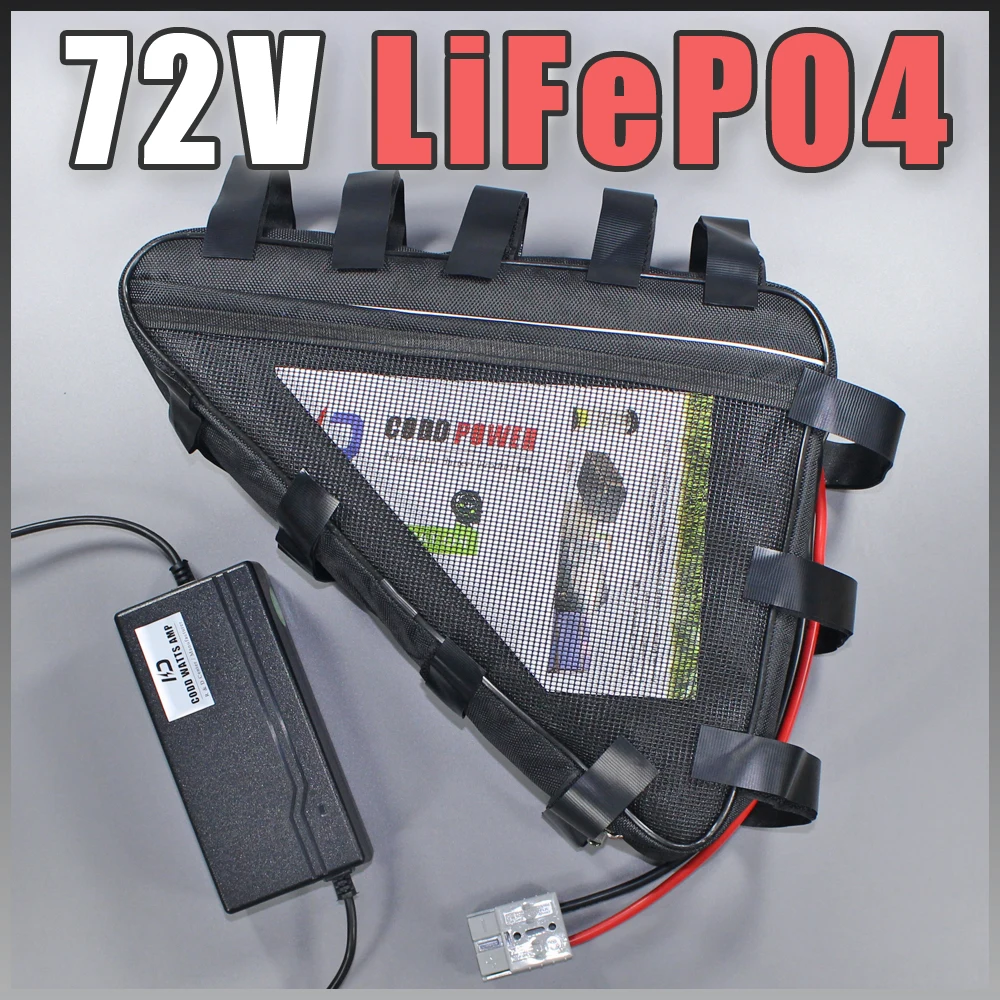 Cheap 72V Triangle LiFePO4 Battery Pack For Electric Scooter Ebike battery Long Cycle life 0