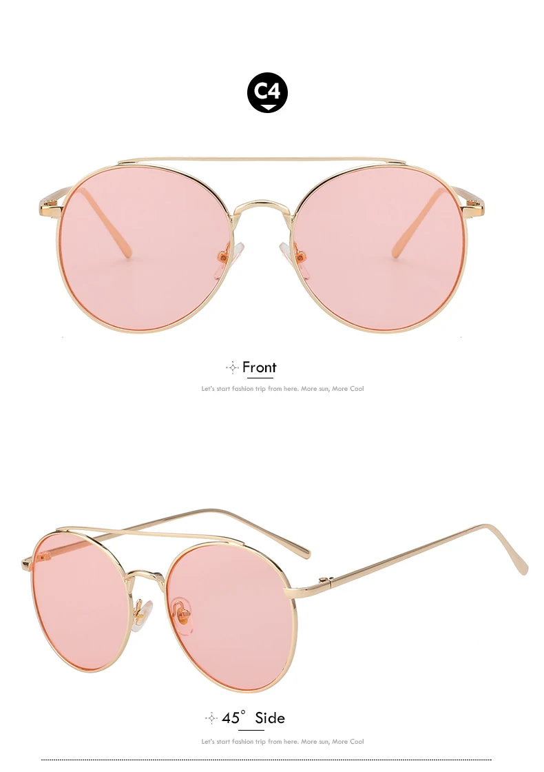 XIU солнцезащитные очки Для женщин близнецов балки металлические солнцезащитные очки высокого качества брендовые дизайнерские Для женщин Мода Стеклобанки Ретро розовое зеркало UV400