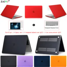 Чехол для ноутбука ZAIWJ для MacBook Air Pro retina 11 12 13 15 для Mac book Новинка Pro 13,3 15,5 дюймов с сенсорной панелью+ чехол для клавиатуры