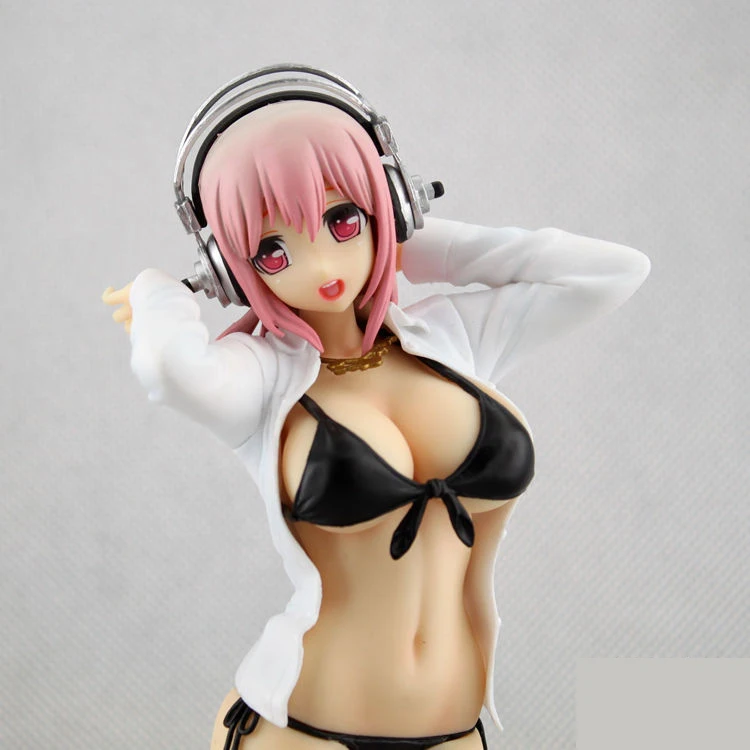 25 см Супер Sonico раздельный Стиль чулок ПВХ мультяшная фигурка Коллекционная