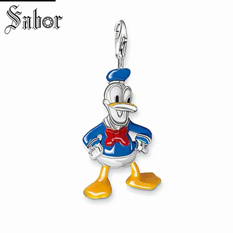 

thomas Duck Doll Charm,2019 Fashion Jewelry For Women Girls Men Boy,womens Cute Gift 925 Sterling Silver Fit Bracelet charms