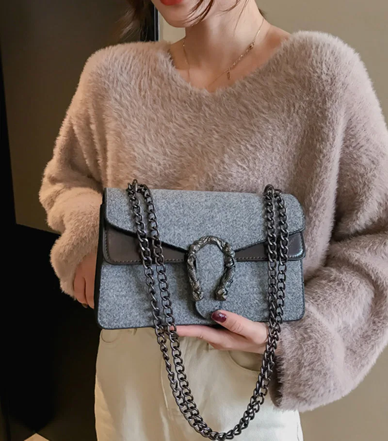Women Fashion Design Chains Shoulder Bag Luxury Leather Female Exuqisite Handbag Holiday Crossbody Lady Casual Flap Bolsa SS3497 (13)