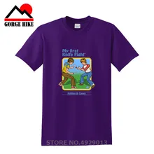 Camiseta retro divertida Happy childhood My First Knife Fight Base ball, camiseta de los demonios de los hombres, vestido de verano, camisetas de Hip Hop y summons para chicos